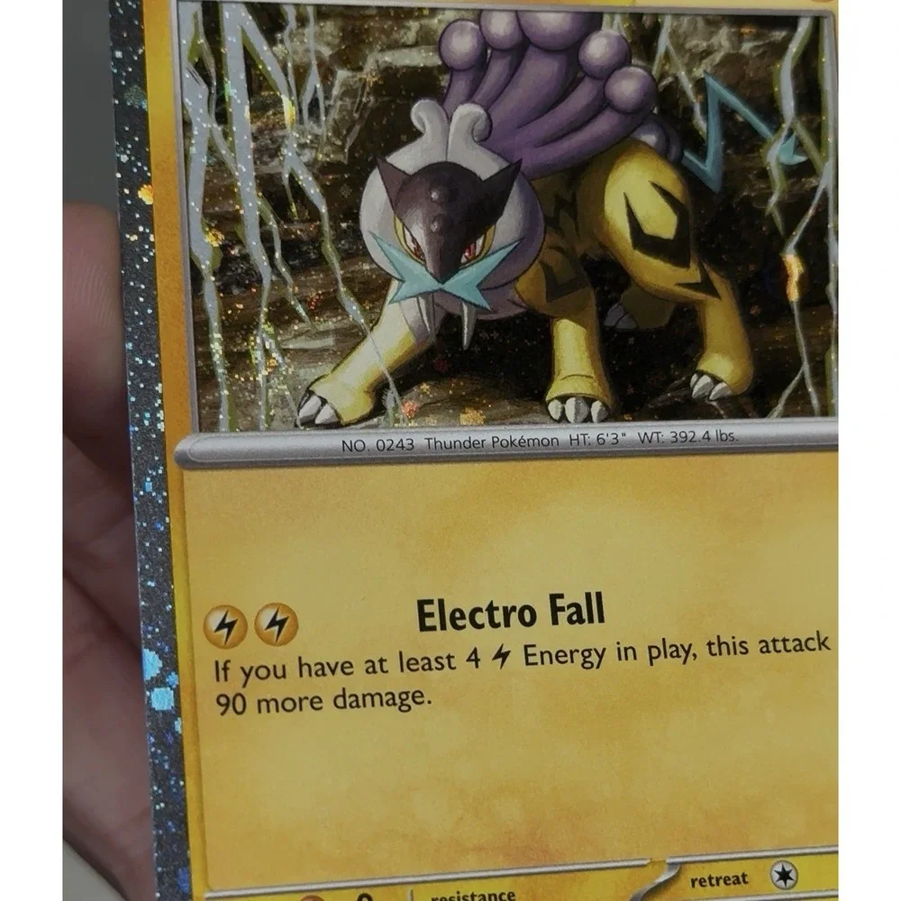 FART WHOLE SWIRL 🌀 Raikou 048/132 Mega Evolution Cosmos‎ Holo Promo Pokemon NM